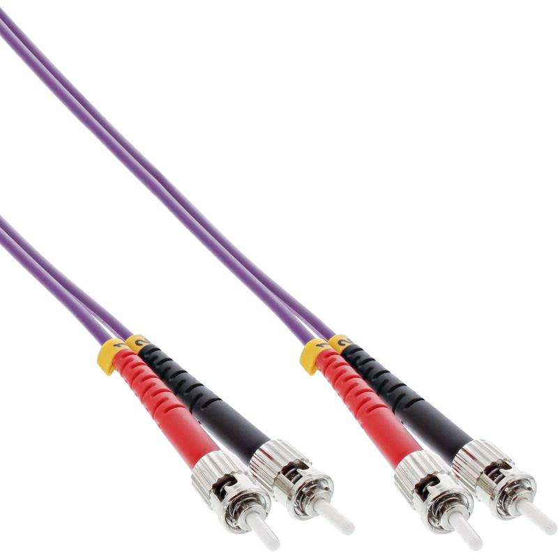 LWL Patchkabel ST/ST OM4 – Multimode Duplex, halogenfrei